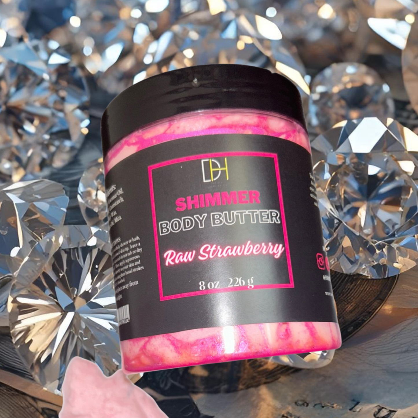 HD Raw Strawberry Shimmer Body Butter