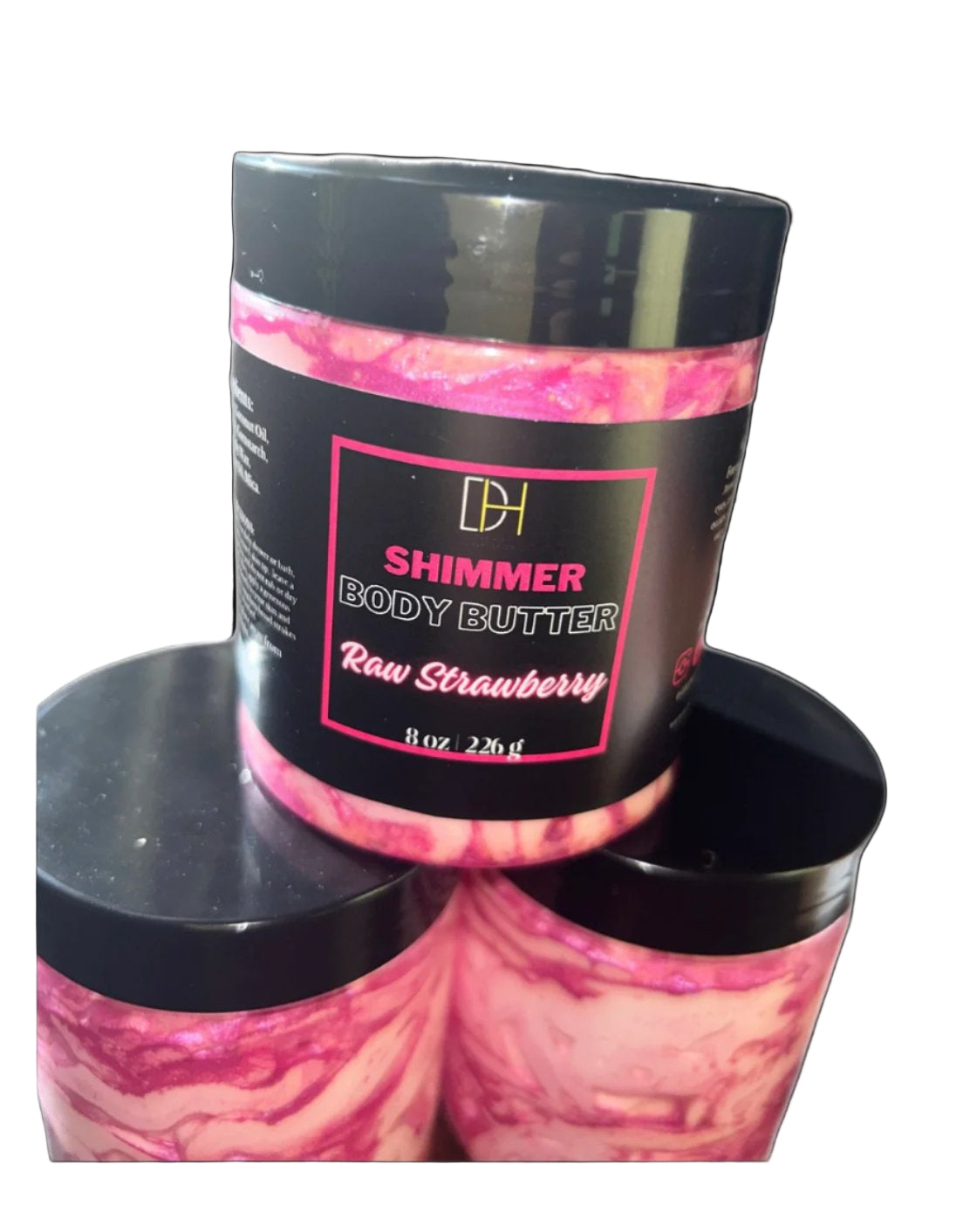 HD Raw Strawberry Shimmer Body Butter