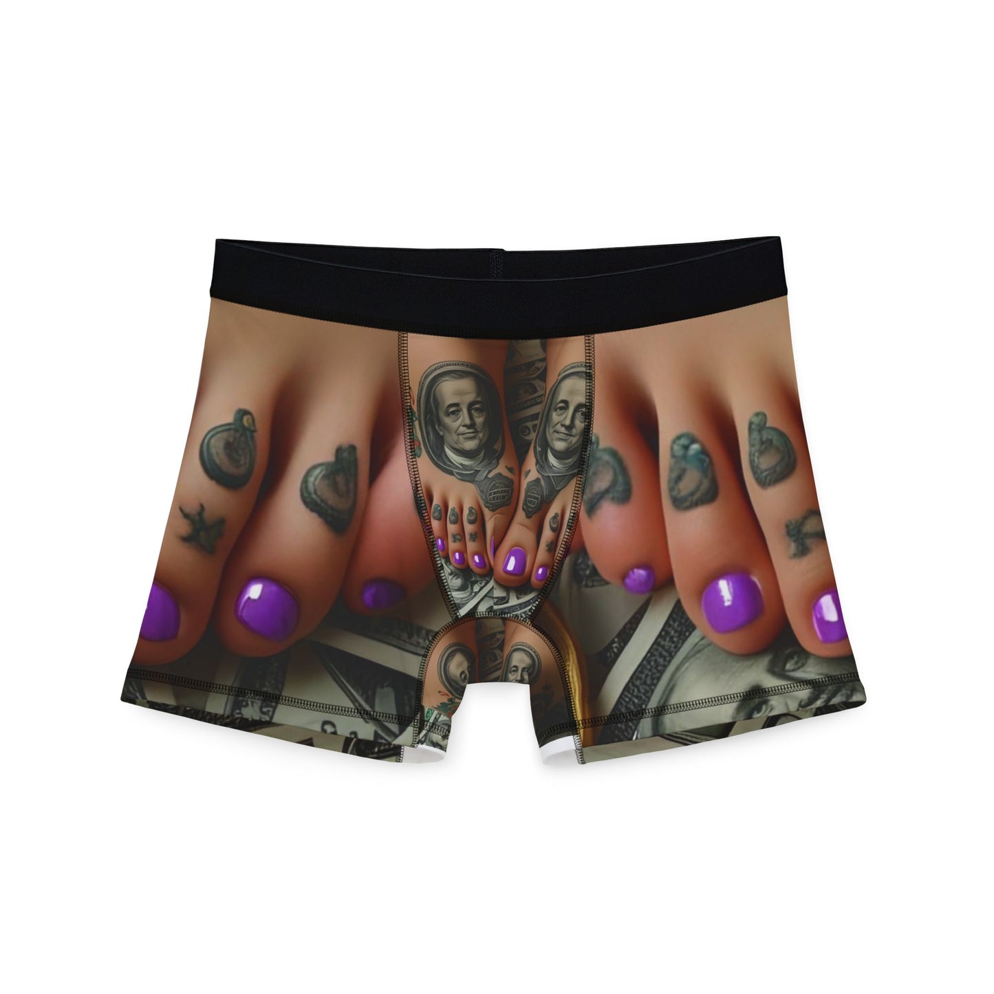 Bold & Unique Men's Boxers with Vibrant Tattoo Design, Fun Gift for Men, Men's Underwear, Stylish Loungewear, Statement Boxers