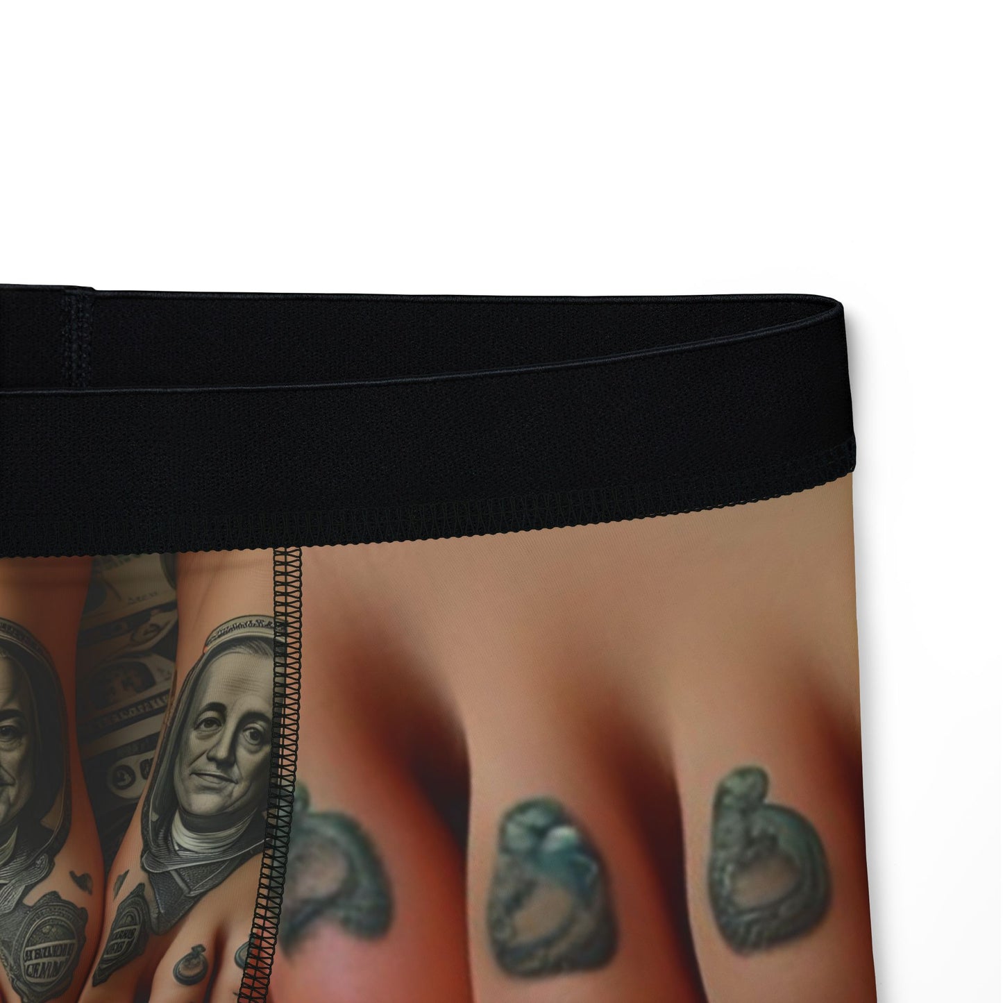 Bold & Unique Men's Boxers with Vibrant Tattoo Design, Fun Gift for Men, Men's Underwear, Stylish Loungewear, Statement Boxers