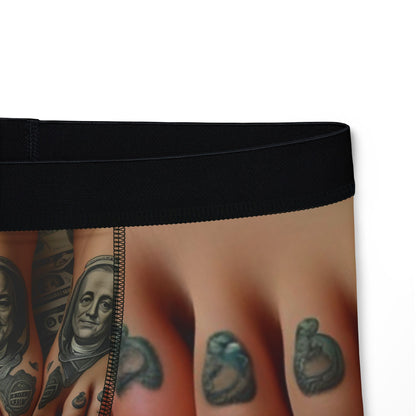 Bold & Unique Men's Boxers with Vibrant Tattoo Design, Fun Gift for Men, Men's Underwear, Stylish Loungewear, Statement Boxers