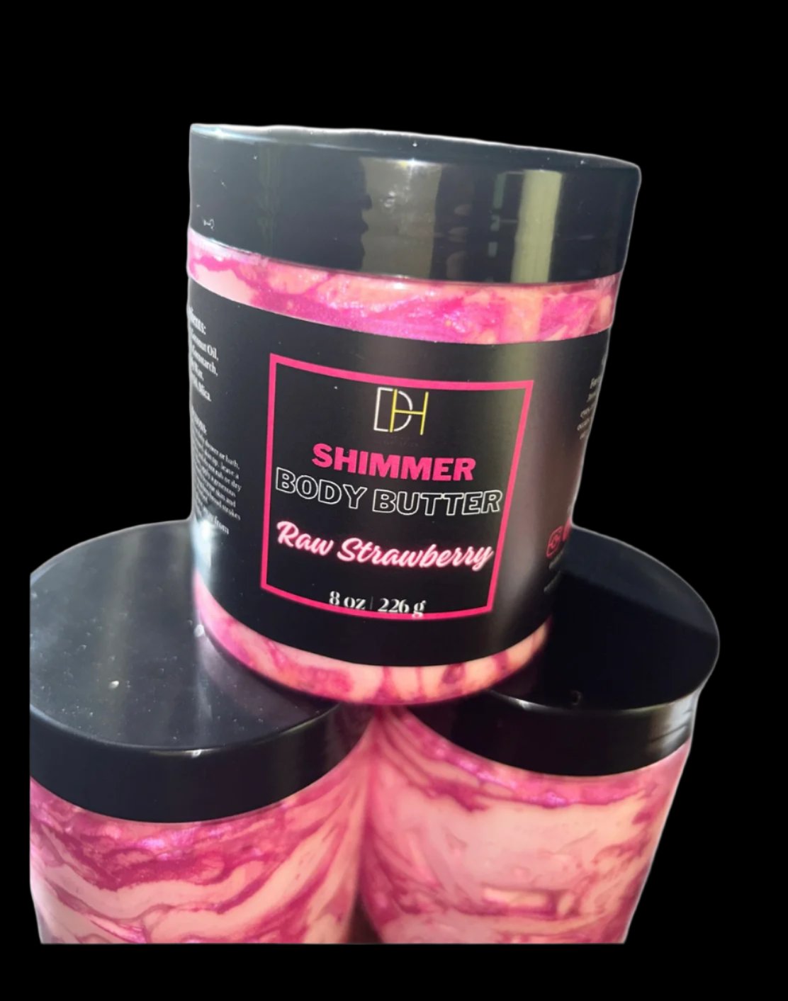 Raw Strawberry Shimmer Body Butter