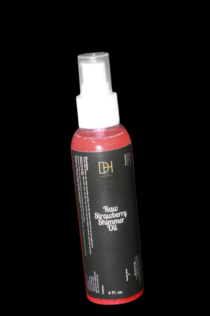 Raw Strawberry Shimmer Body Oil