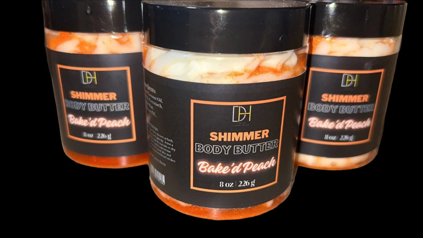 Bake'd Peach Shimmer Body Butter