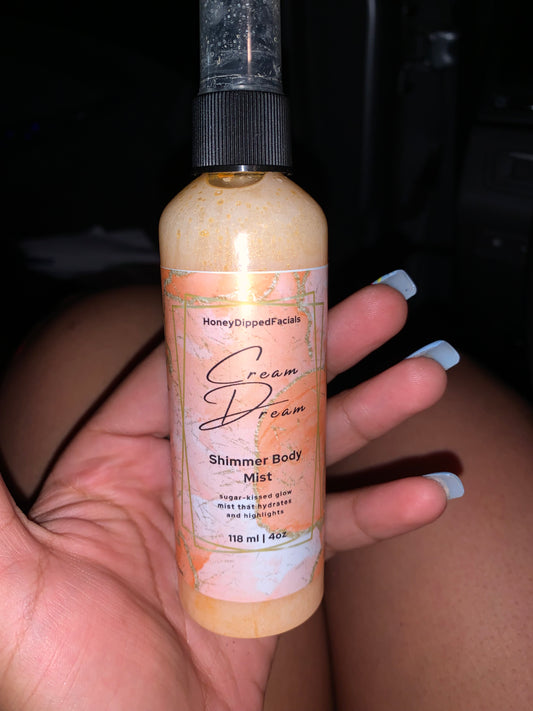 PRE -Order HD Cream Dream Shimmer Glow Milk Body Mist